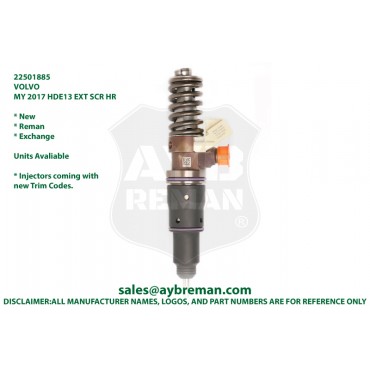 22501885 BEBE1R16201 Diesel Fuel Injector 