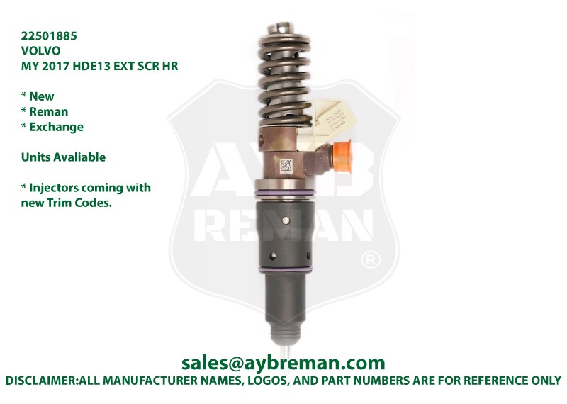 22501885 BEBE1R16201 Diesel Fuel Injector 