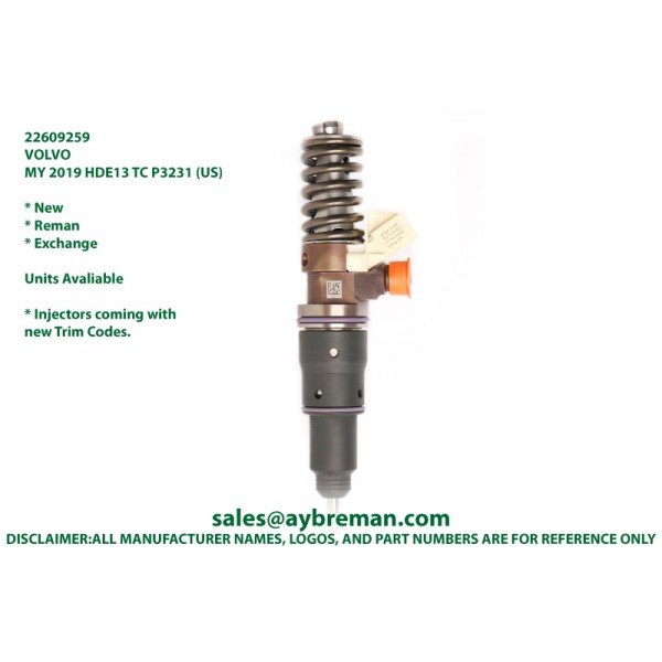 22609259 BEBE1R20001 Diesel Fuel Injector 