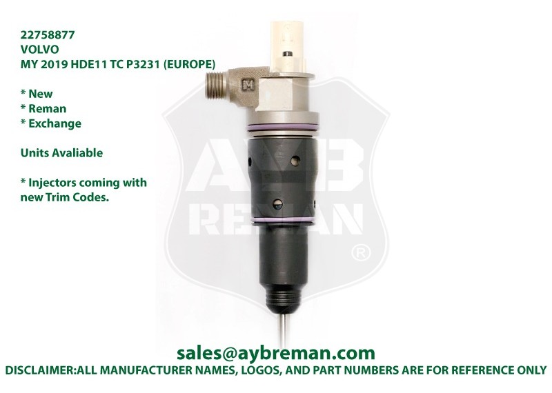 22758877 BEBJ1F13001 Diesel Fuel Injector 